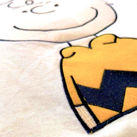 CHARLIE BROWN➕PEANUTS Unique Patch Good Grief Sweatshirt - Picture 3 of 5